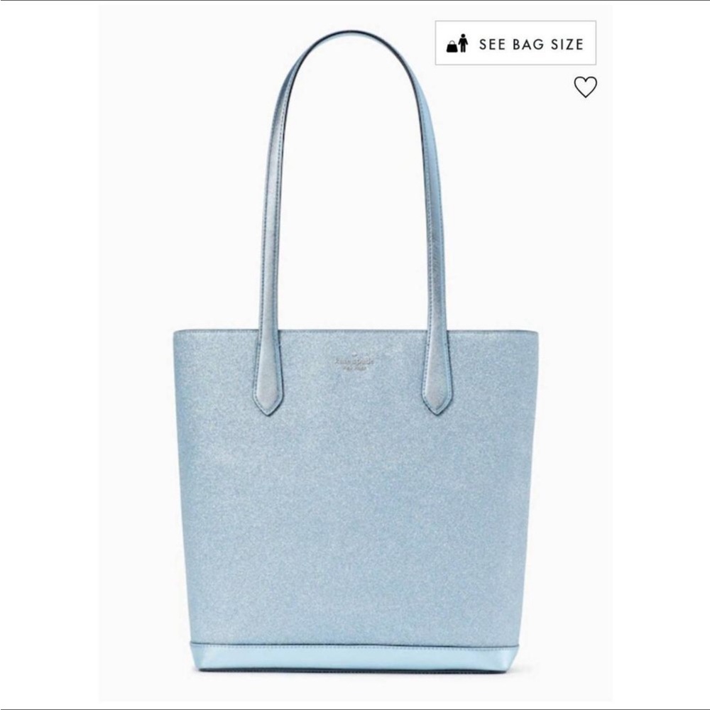 Kate Spade Tinsel Tote Frosty SKY Blue
